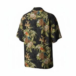 Lot of 3 Tommy Bahama Shirts Men's Medium Short Sleeve 100% Silk Hawaiian